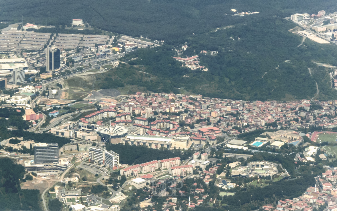 Anflug auf Istanbul