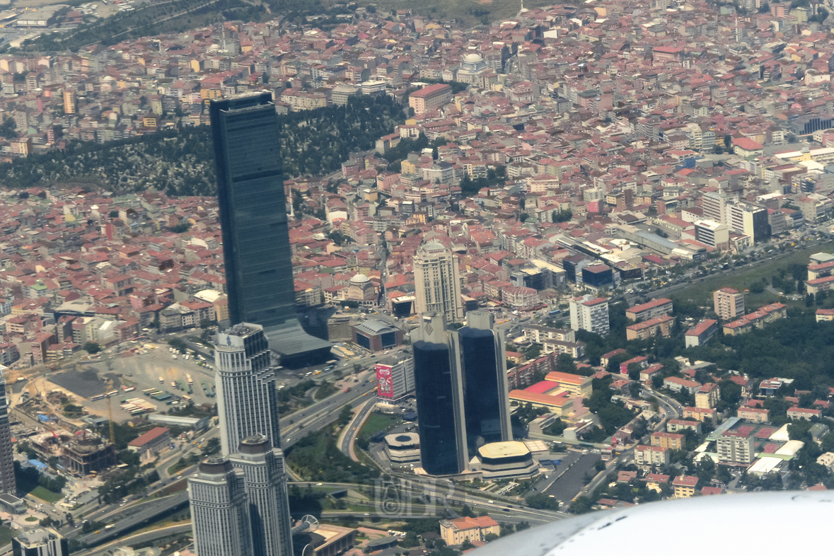 Anflug auf Istanbul