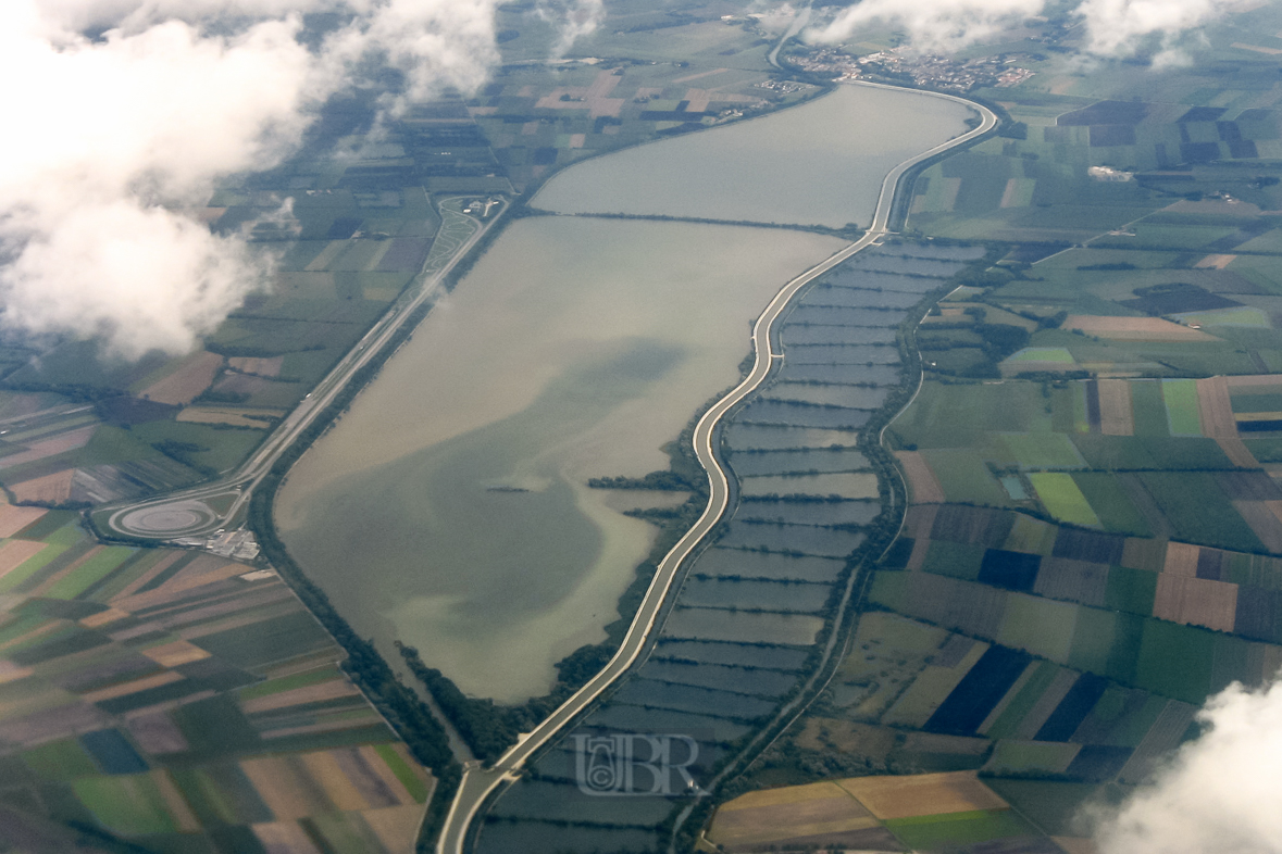 Münchner Speichersee von oben