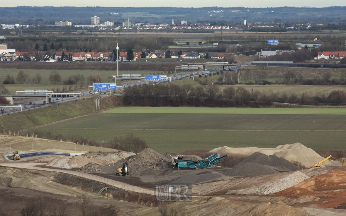 Vom Müllberg nach Westen und Norden geblickt