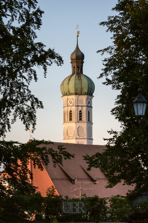 Kirche St. Jakob vom Schlossberg aus gesehen