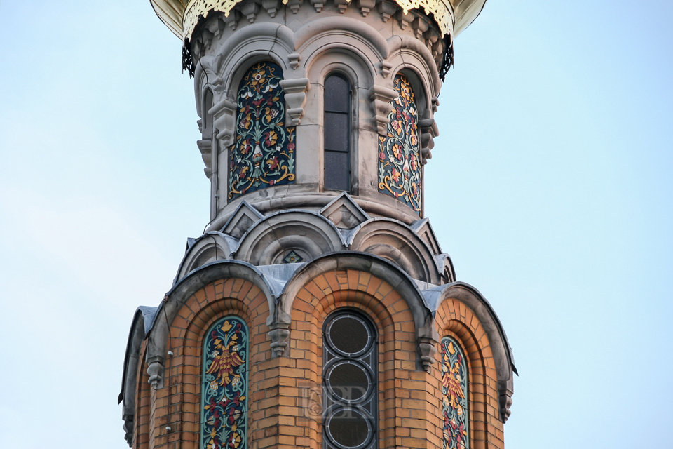 Türme der Russisch-Orthodoxen Kirche auf der Mathildenhöhe