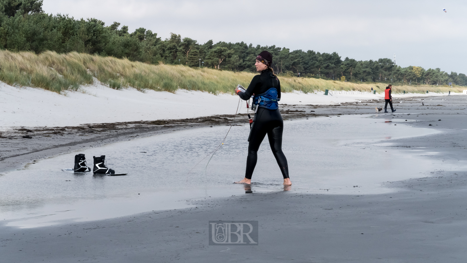Am dritten Tag kam Wind auf - zur Freude der Kite-Surfer