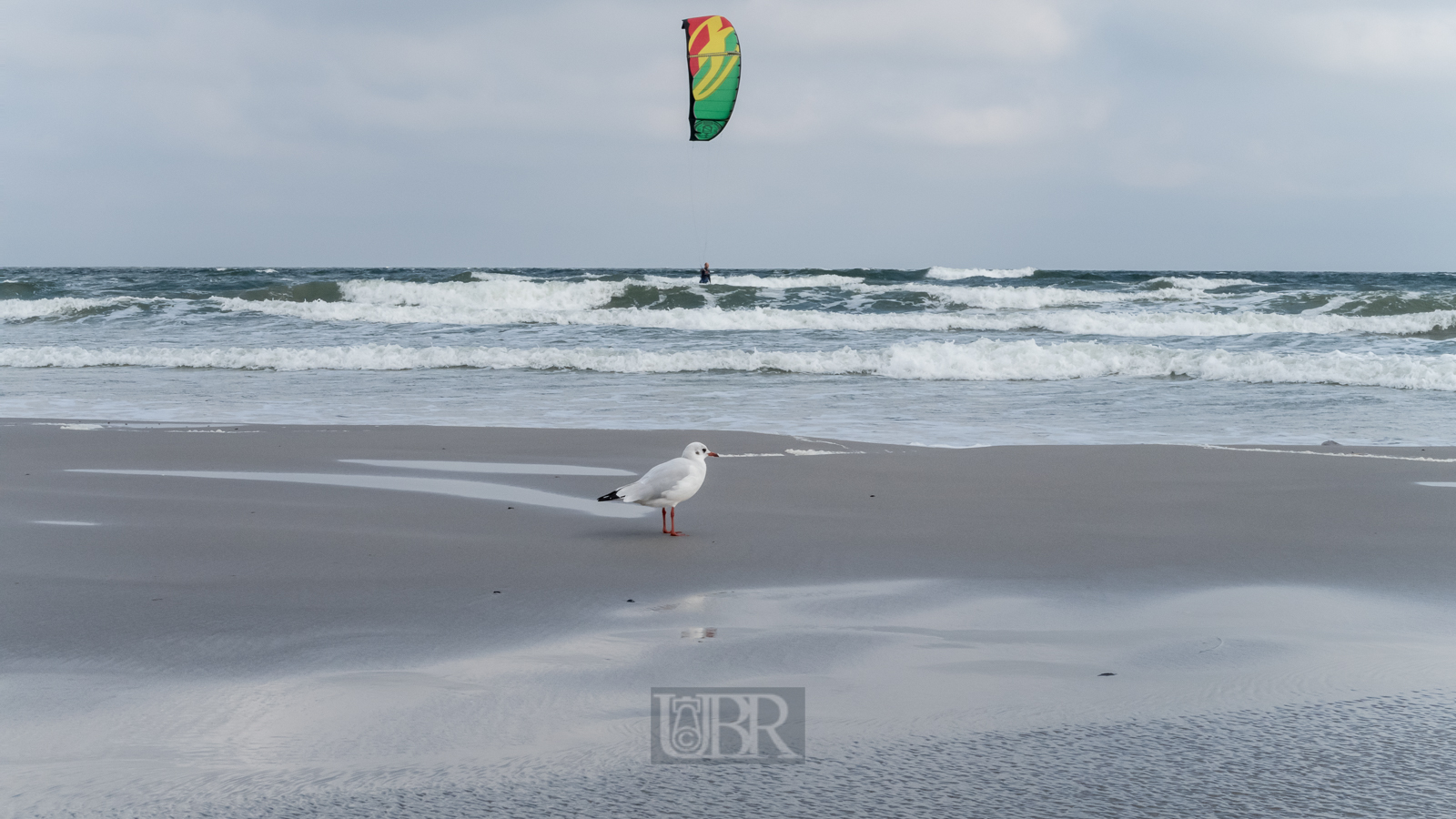 Am dritten Tag kam Wind auf - zur Freude der Kite-Surfer