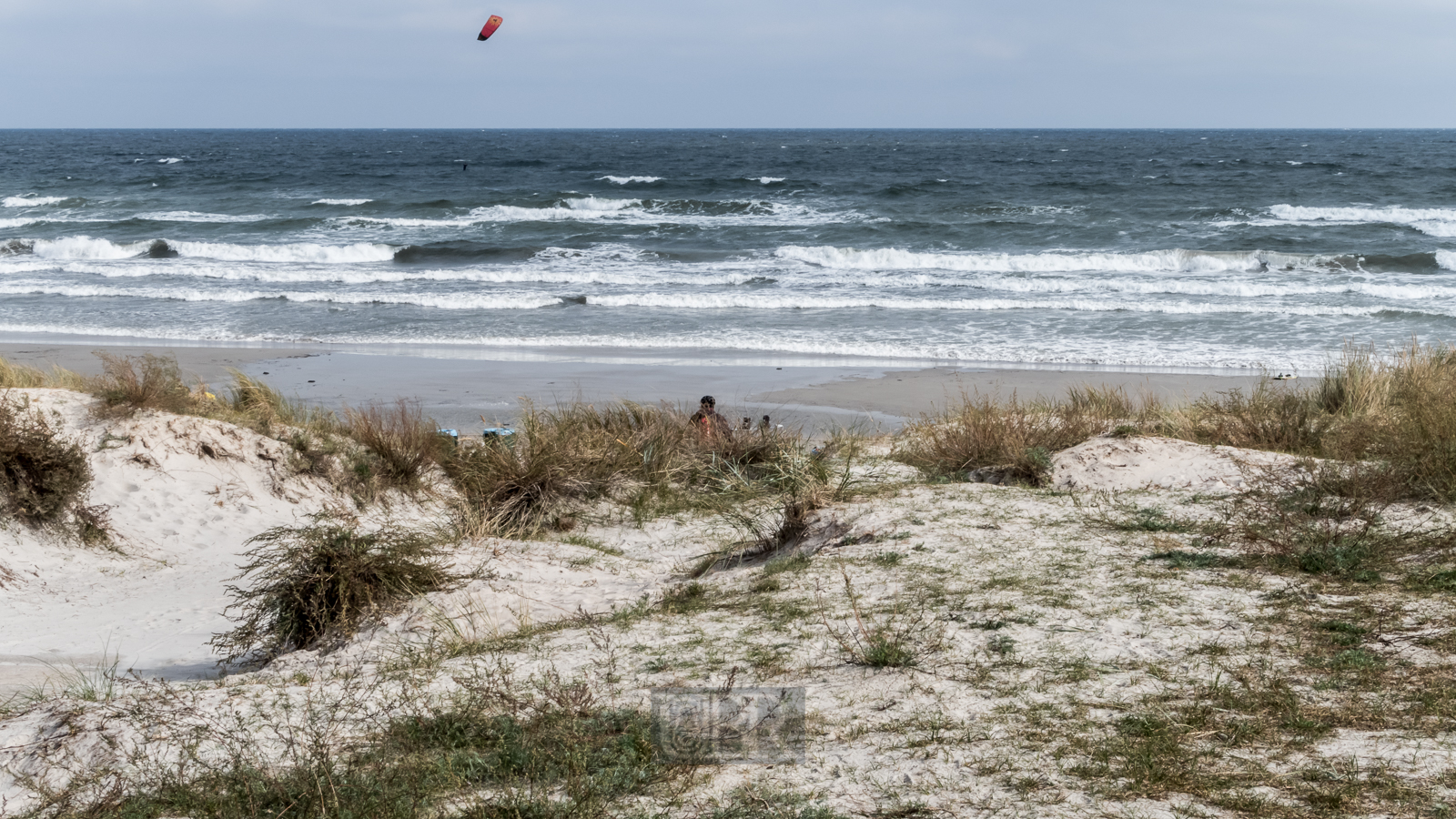 Am dritten Tag kam Wind auf - zur Freude der Kite-Surfer