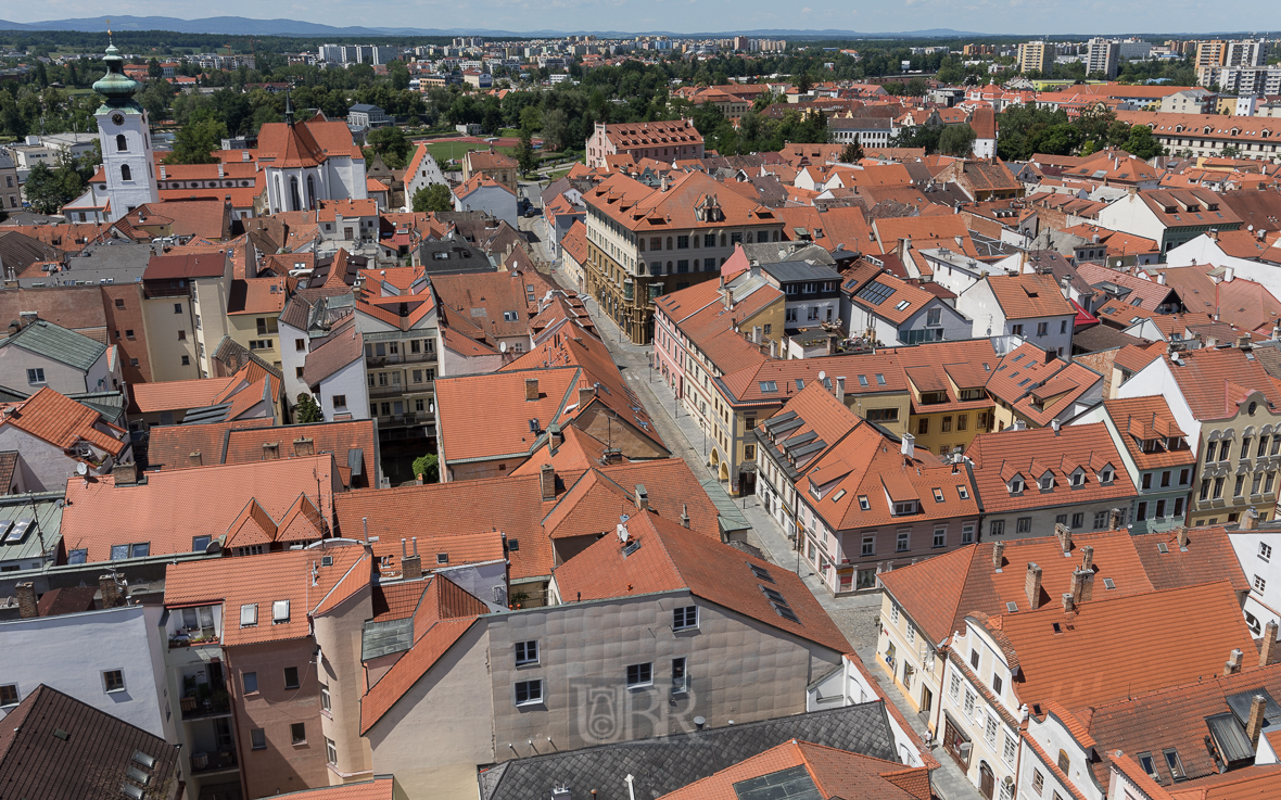 Ceske Budejovice (Budweis) - vom 'Schwarzen Turm' aus gesehen