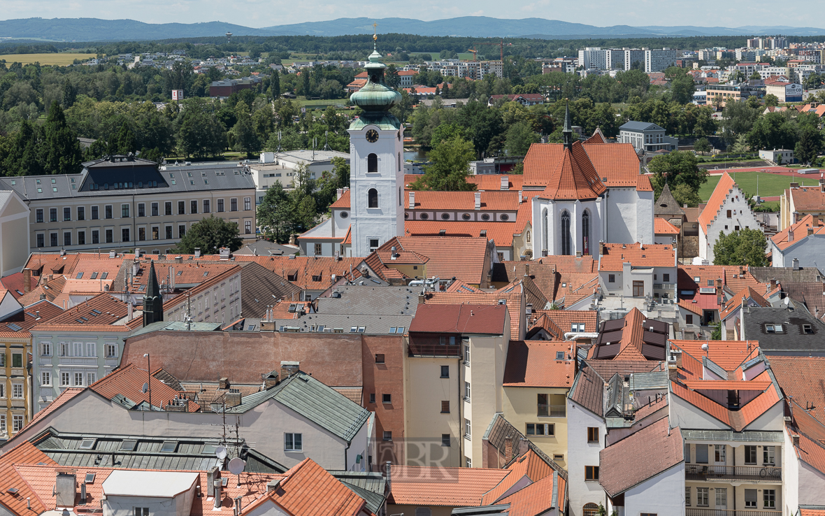 Ceske Budejovice (Budweis) - vom 'Schwarzen Turm' aus gesehen