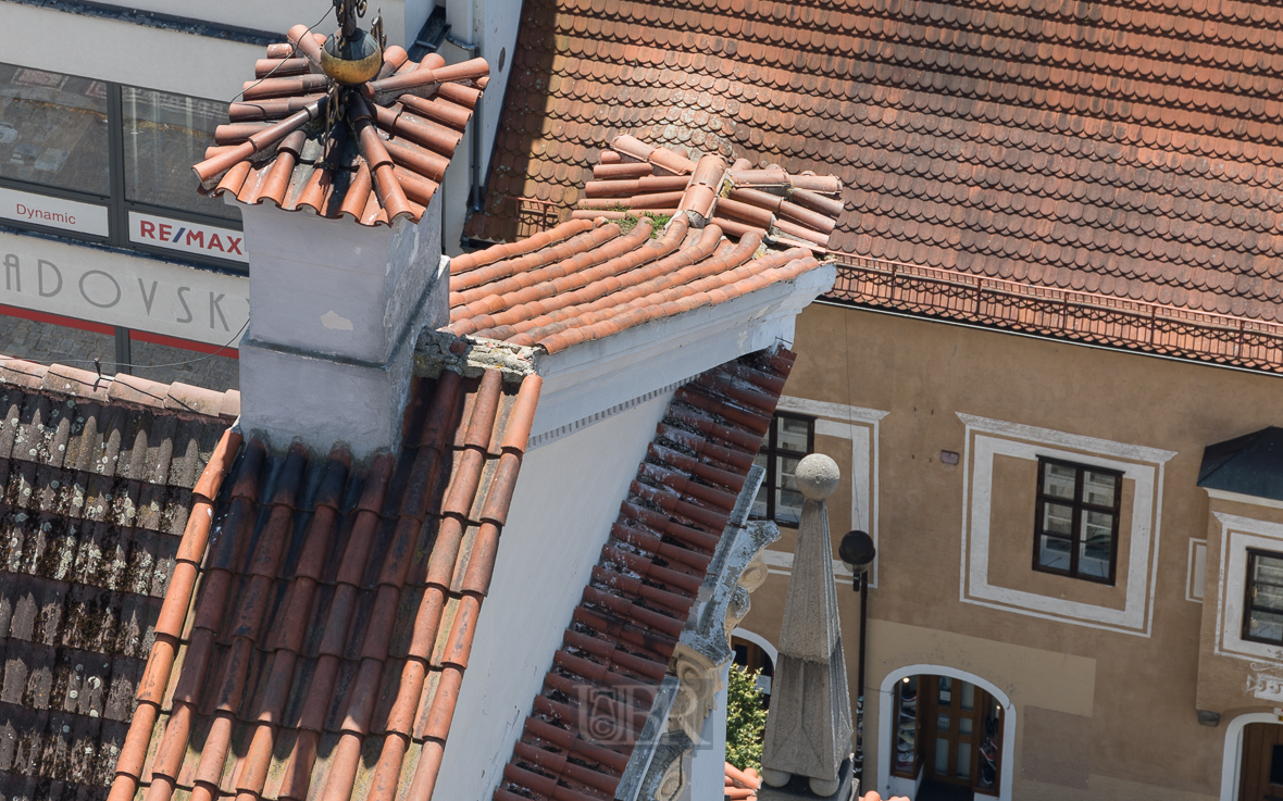 Ceske Budejovice (Budweis) - vom 'Schwarzen Turm' aus gesehen