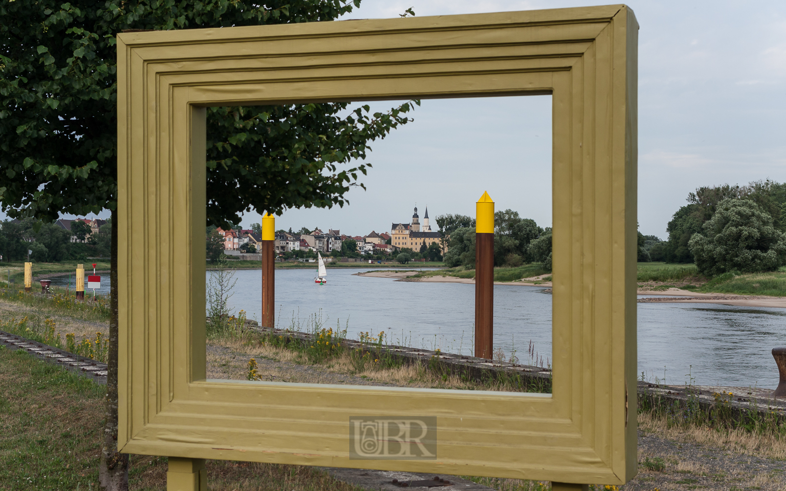 Blick auf Schloss Coswig