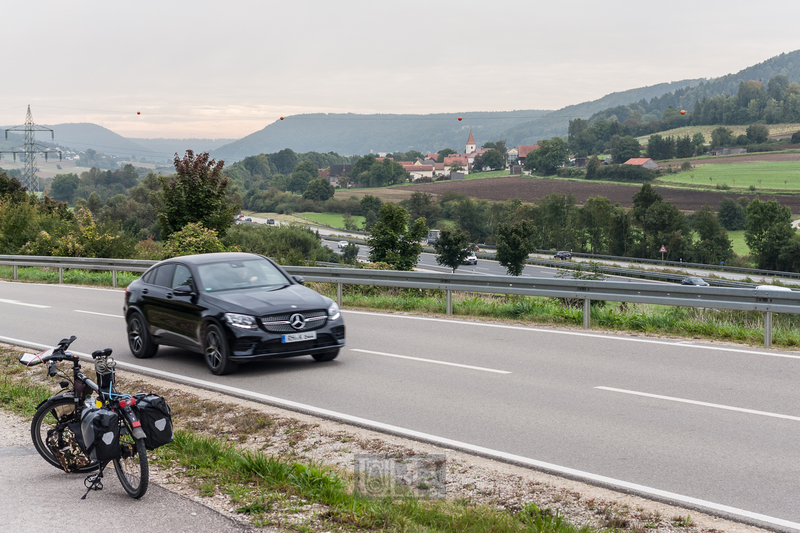 2. Etappe - Altmühltal - Radweg Straße und Autobahn