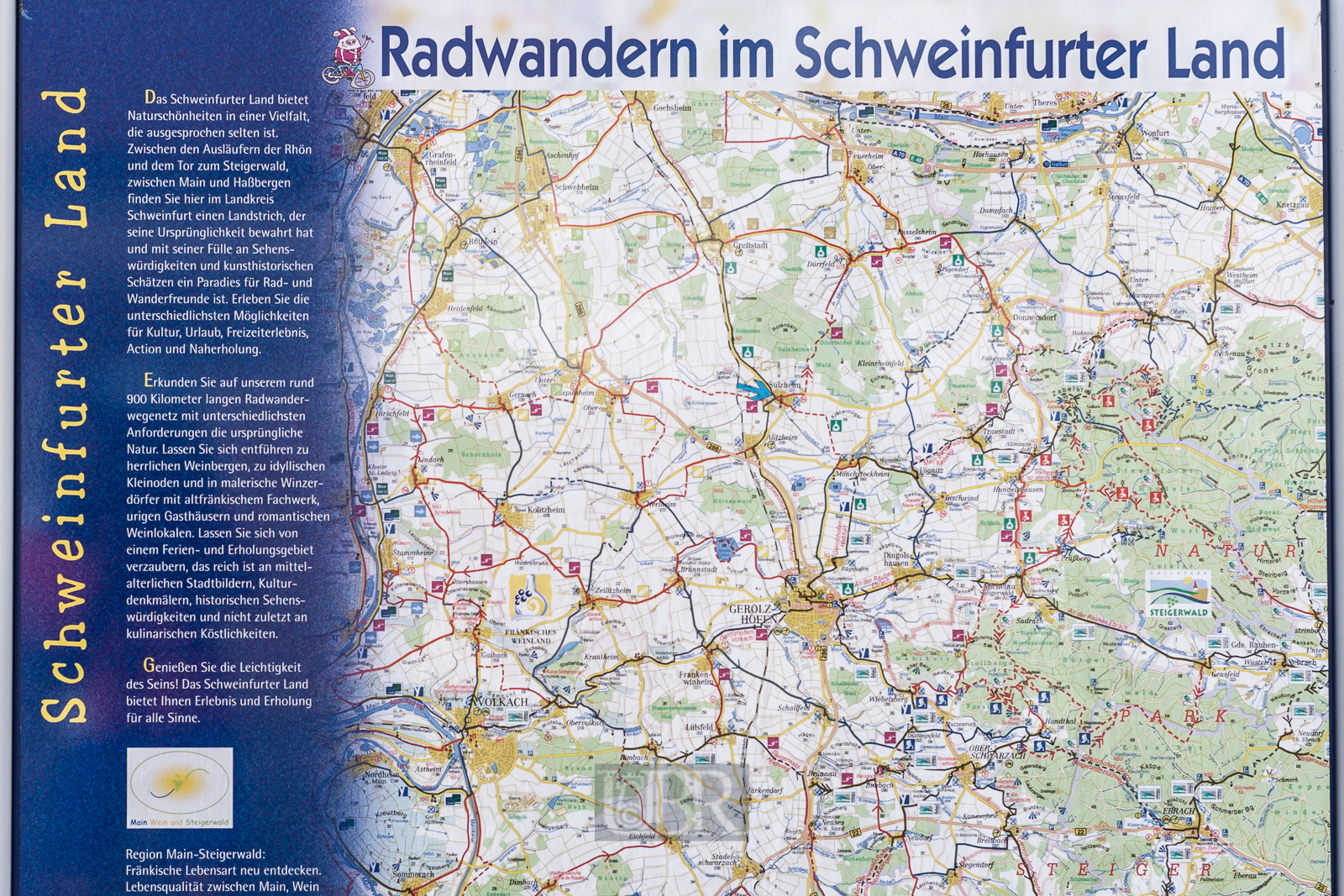 Schweinfurter Land - Mit dem Rad Wandern . . .