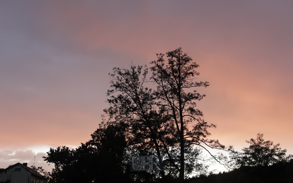 Sommerabendrotglühen