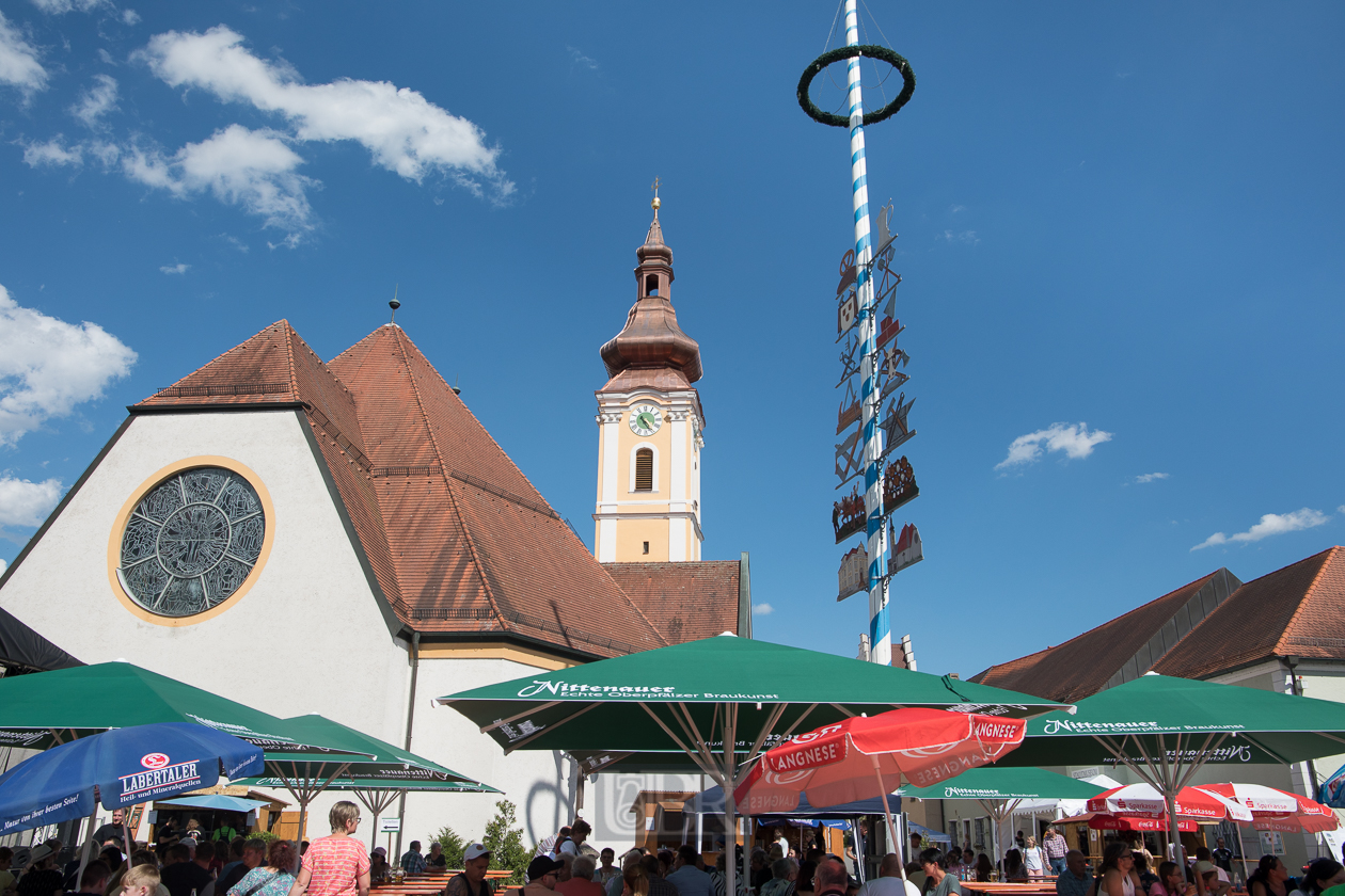 Nittenau - Am Burghof mit Kirchplatz