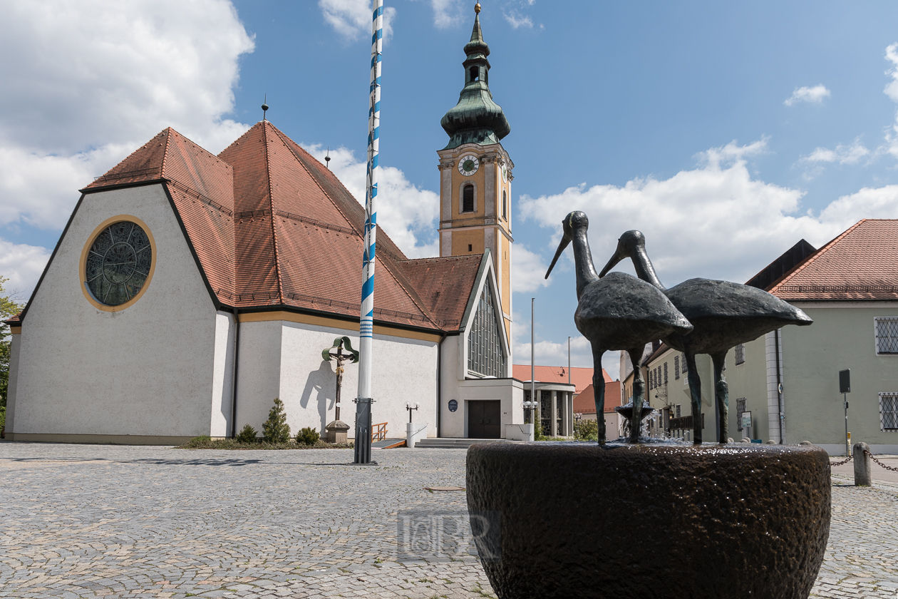 Nittenau - Am Burghof mit Kirchplatz