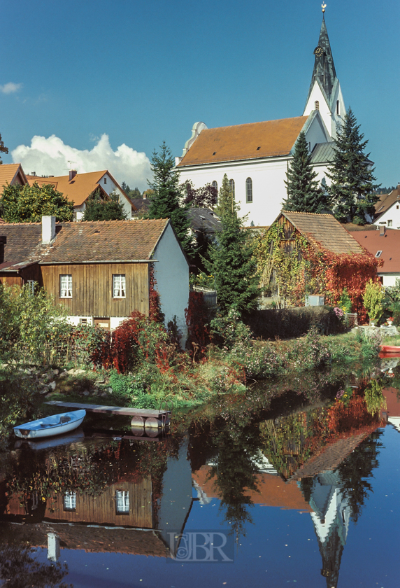 Das Dorf Ramspau am Regen