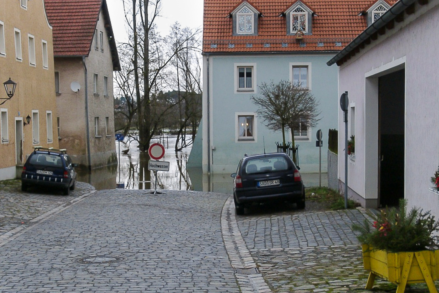 Viel Regen und Hochwasser am Regen